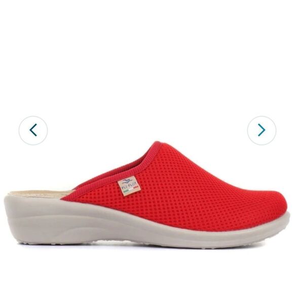 Ladies Red  FlyFlot Wide Fit Clogs size 39 US 8 - Picture 2 of 16
